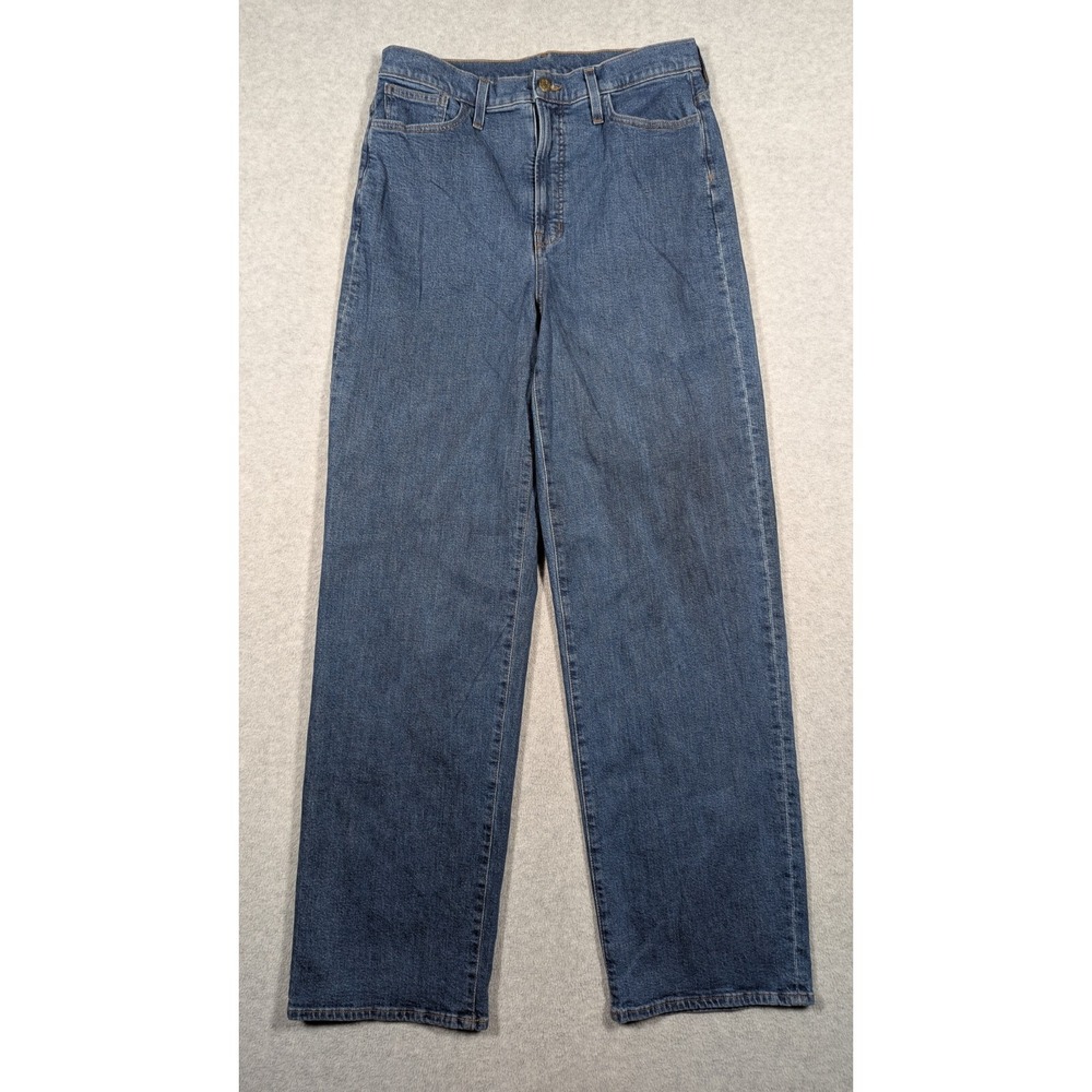 Madewell Women's Wide Leg Jeans in Classic Blue Denim